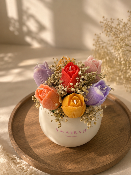 Fleur pot candle