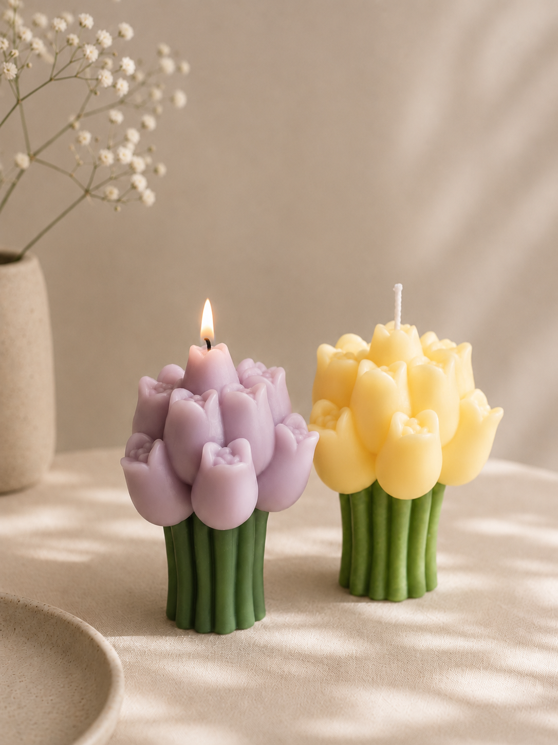 Tulip candle