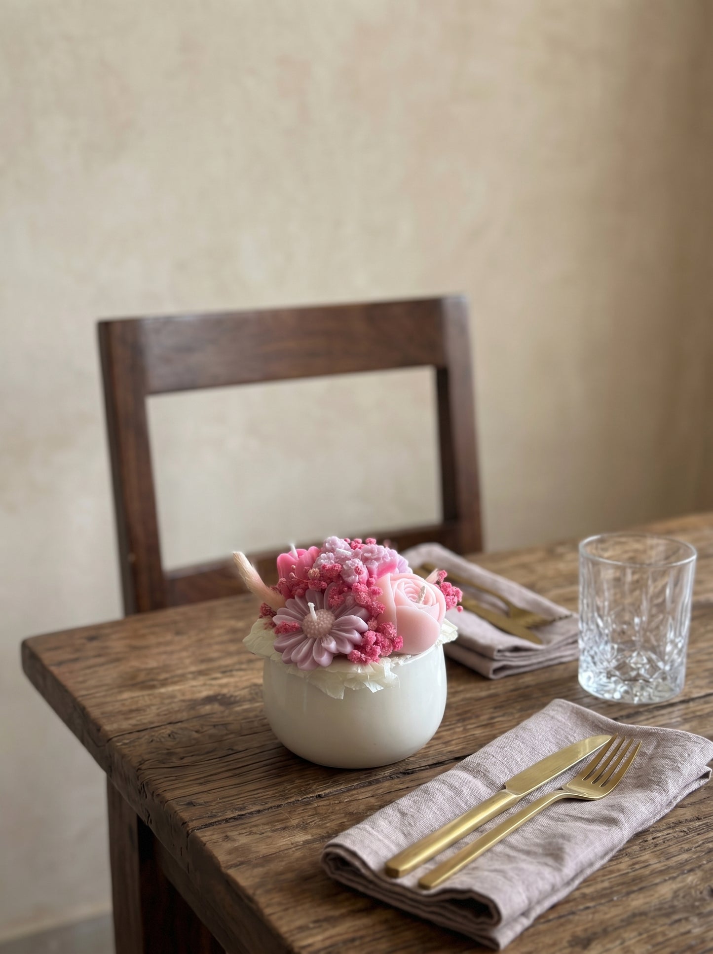 Fleur pot candle