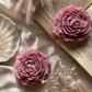 Peony flower candle