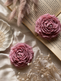 Peony flower candle