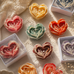 Heart flower candle