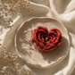 Heart flower candle