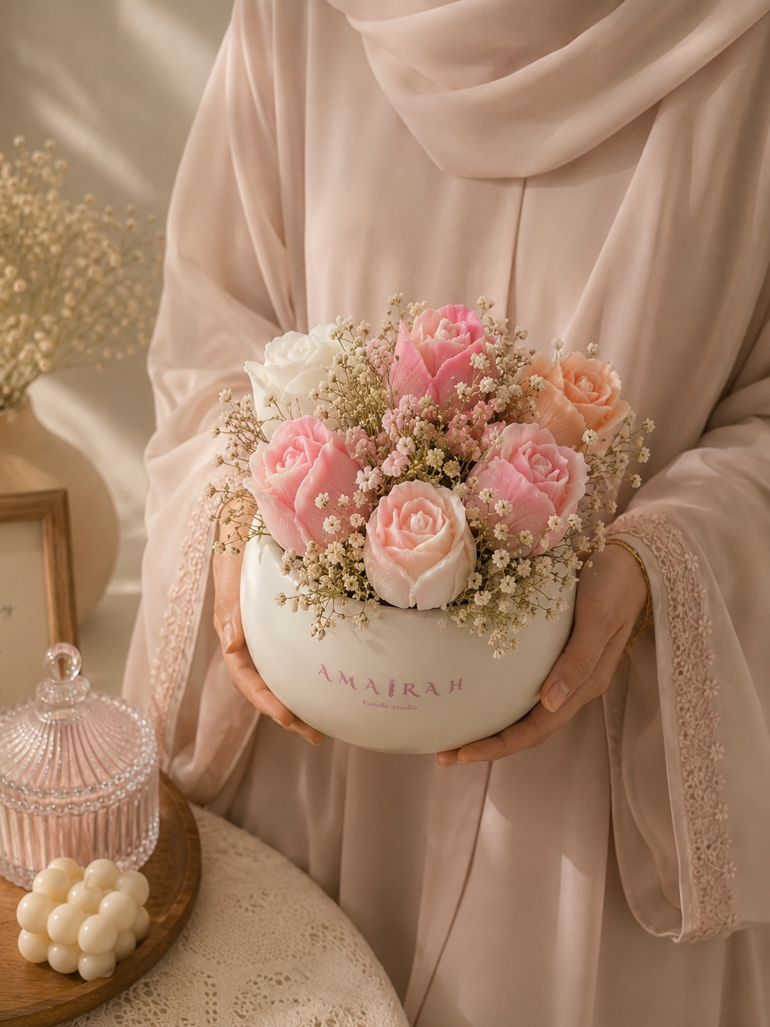 Fleur pot candle