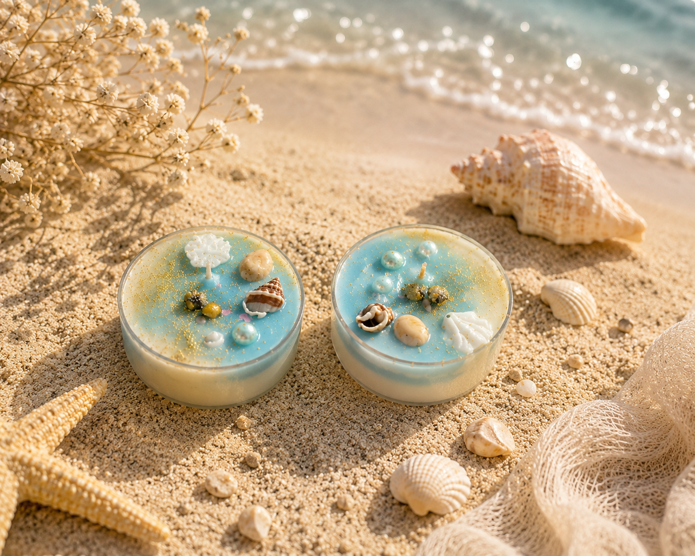 Ocean breeze jumbo tealight- box of 2