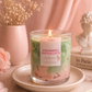 Strawberry matcha latte candle