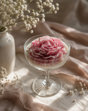 Peony martini candle