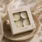 Round tealight candles box of 4