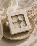 Round tealight candles box of 4