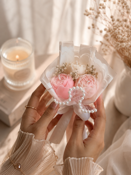Flower candle bouquet- mini