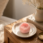 Peony bud flower candle