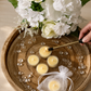 Round tealight candles box of 4