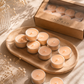 Round tealight candles box of 4