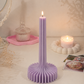 Ribbed Pillar candle