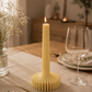 Ribbed Pillar candle