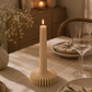 Ribbed Pillar candle