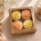 Succulent tealights box of 4
