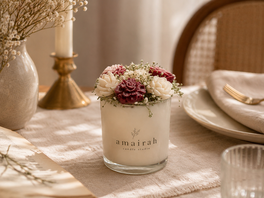 Bouquet jar candle