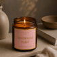 Amber jar candle