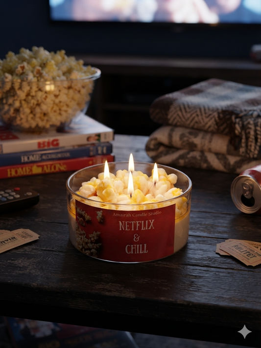 Netflix & chill candle