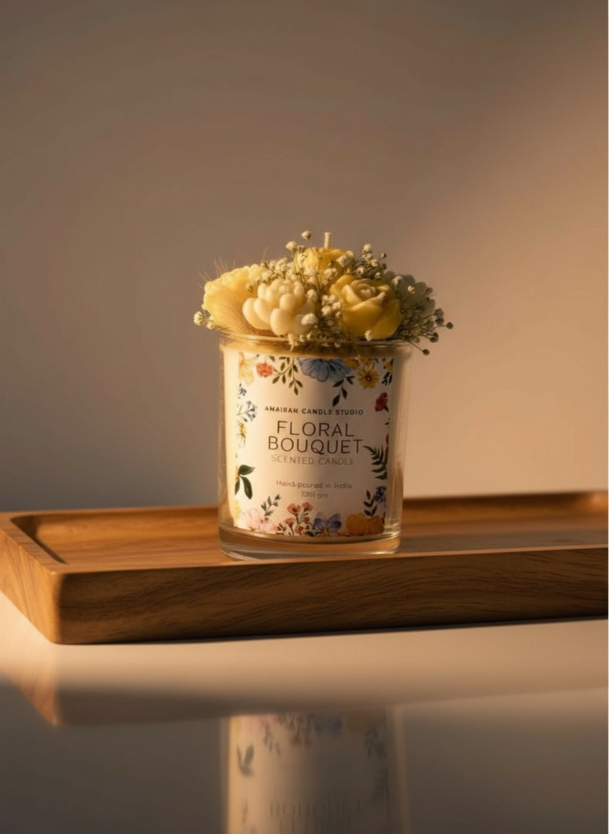 Bouquet jar candle