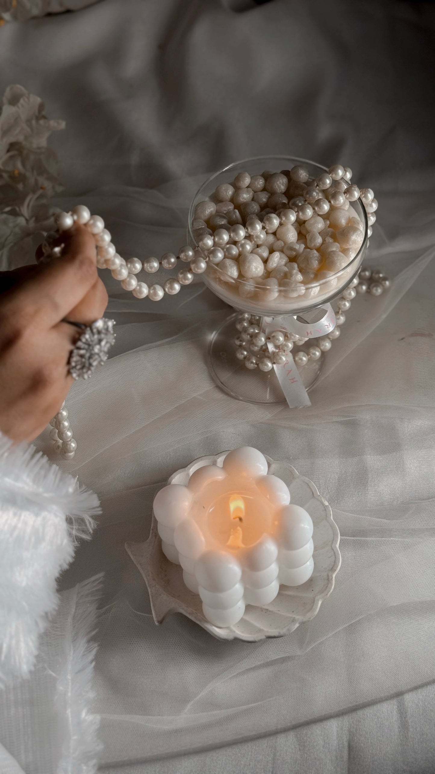 Pearl Veil candle